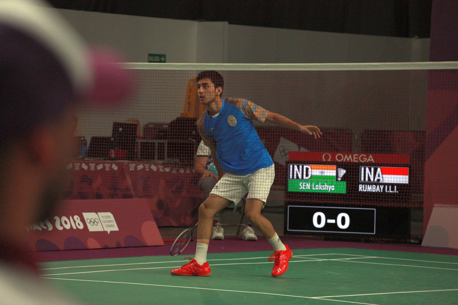 International badminton tournament match play representing elite Indian Open circuits